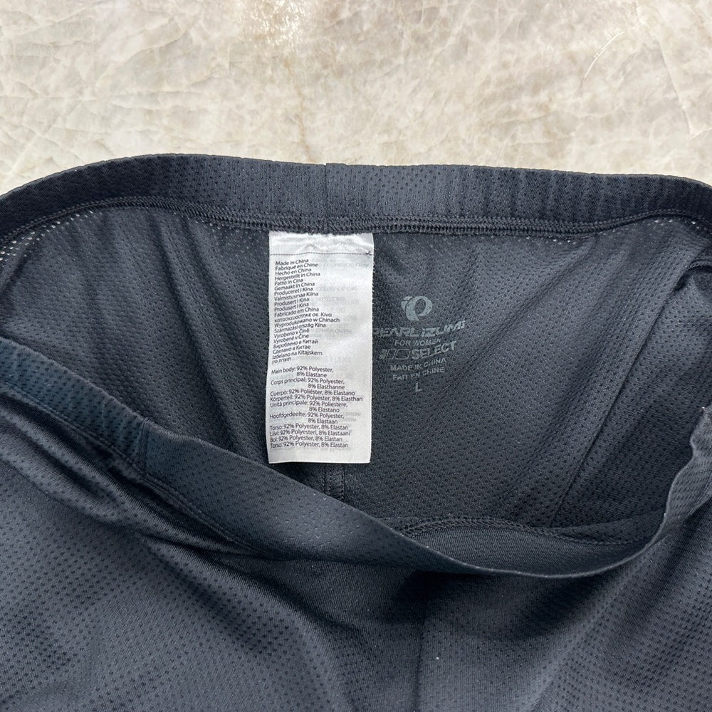 EUC Pearl Izumi Women's Black Padded Cycling Spinning Biking Shorts Size L - Picture 3 of 4